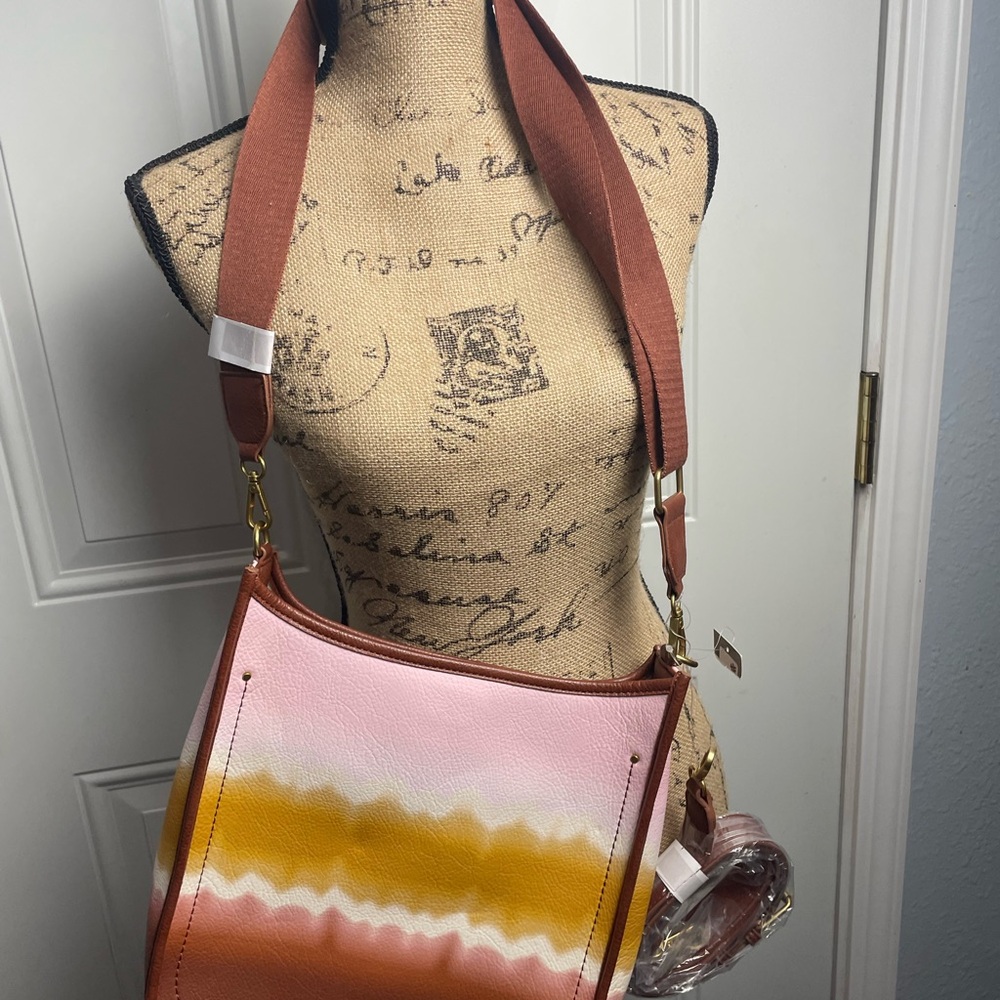 Style & Co. Pink, Yellow, and Brown Shoulder Bag